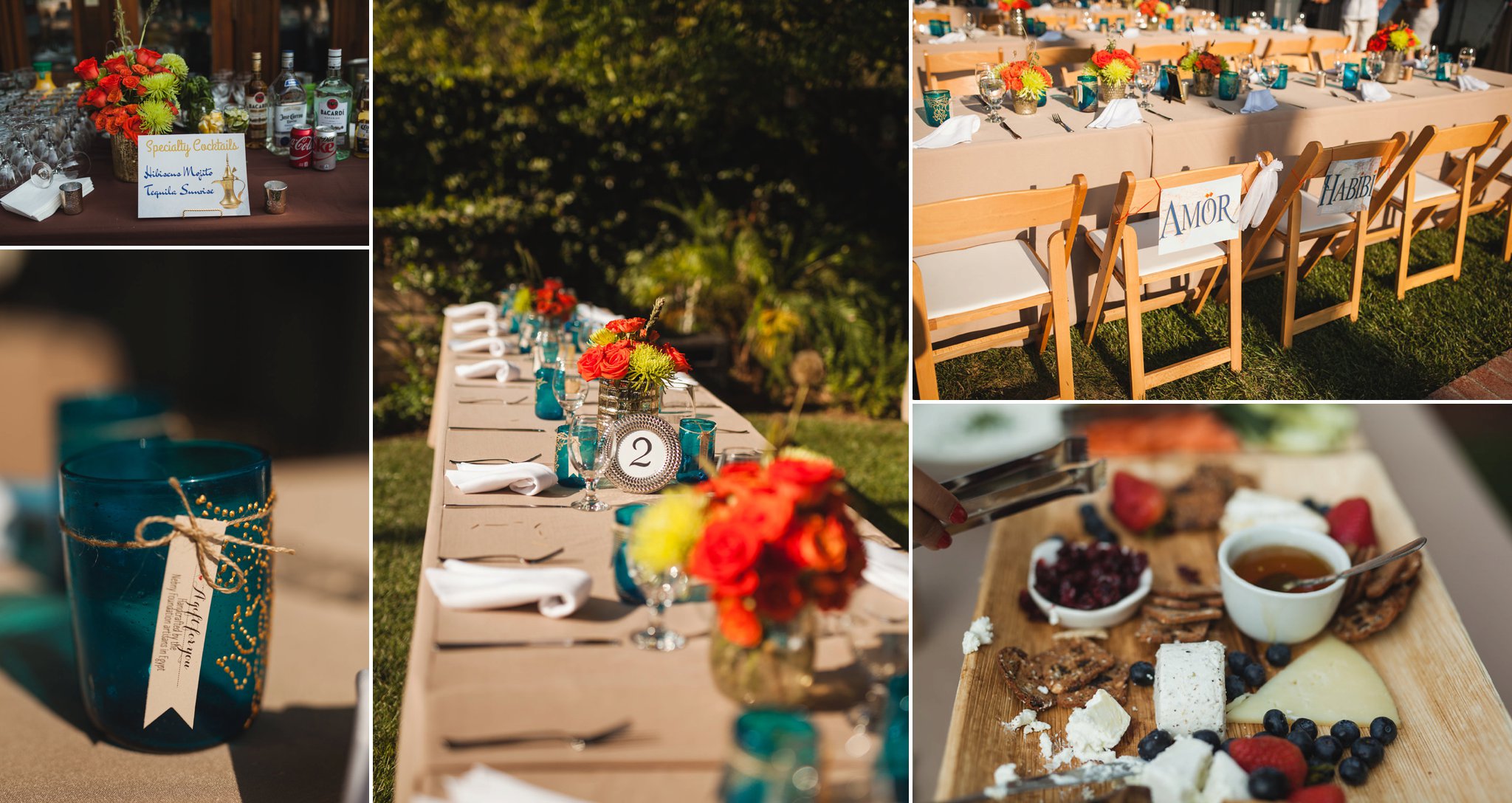 Feminist Wedding Photography Carly Romeo Photography Richmond VA Destination Altadena California Reception Details Table Setting Florals 