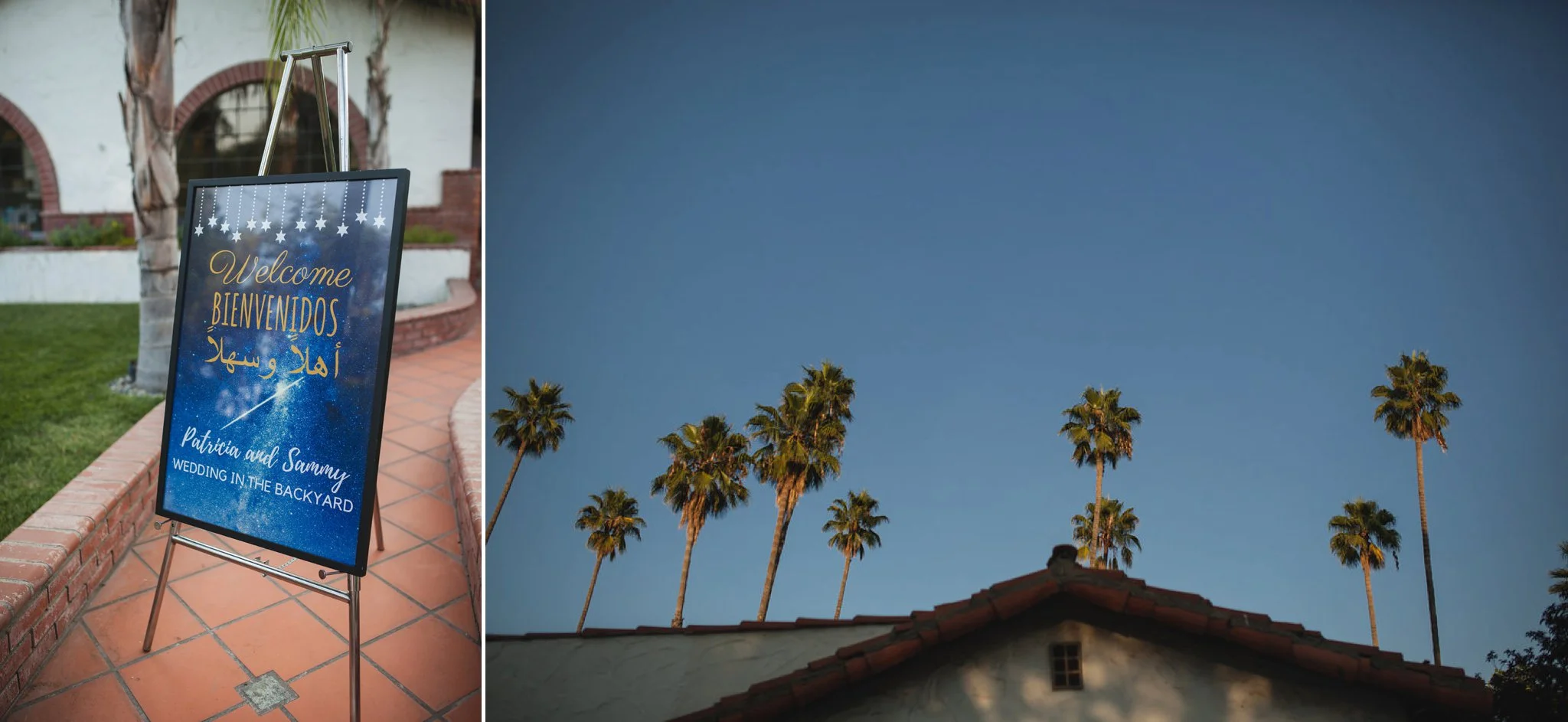 Feminist Wedding Photography Carly Romeo Photography Richmond VA Destination Altadena California Reception Palm Trees Dominican Egyptian