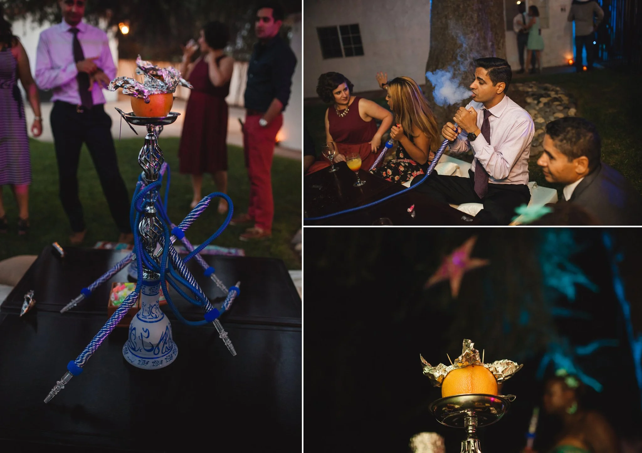Feminist Wedding Photography Carly Romeo Photography Richmond VA Destination Altadena California Hookah Egyptian Reception Backyard Party