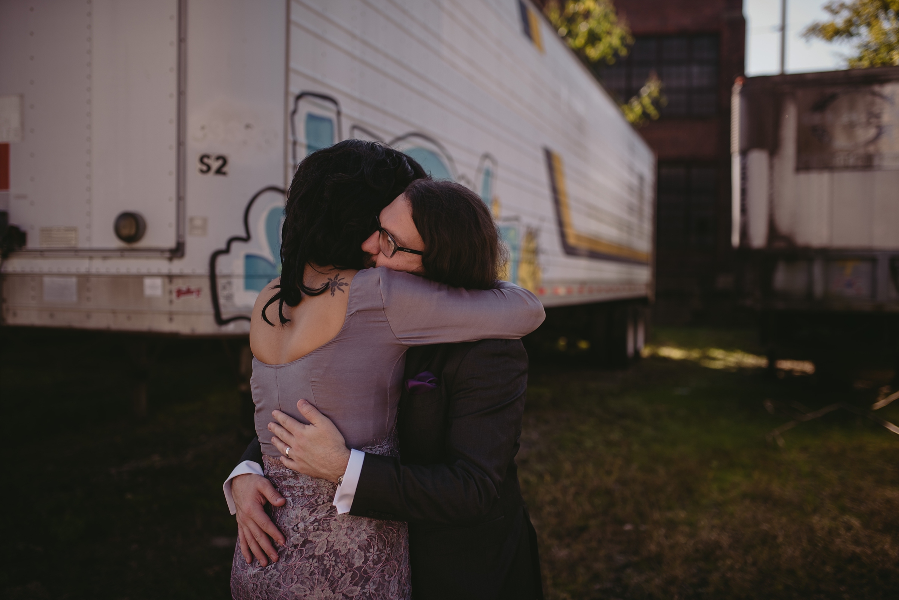Feminist Wedding Photography Carly Romeo Photography Richmond VA Packistani Packistan Interracial Interfaith Graffiti Hug Rings Married