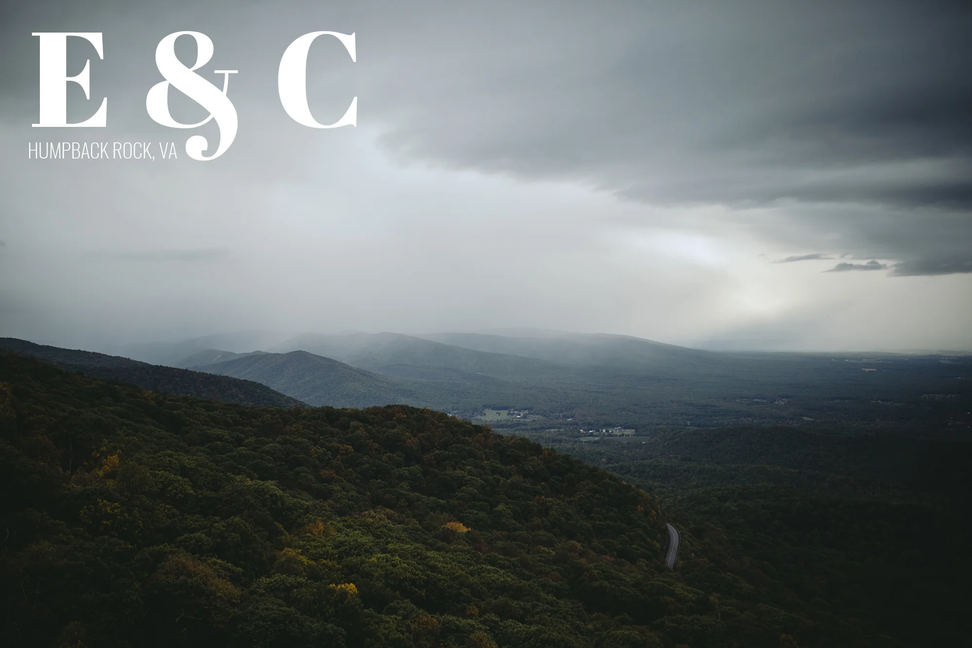 Feminist Wedding Photography Carly Romeo Photography Richmond VA Charlottesville Humpback Rock Hike Dogs Engagement Skyline Virginia Mountains