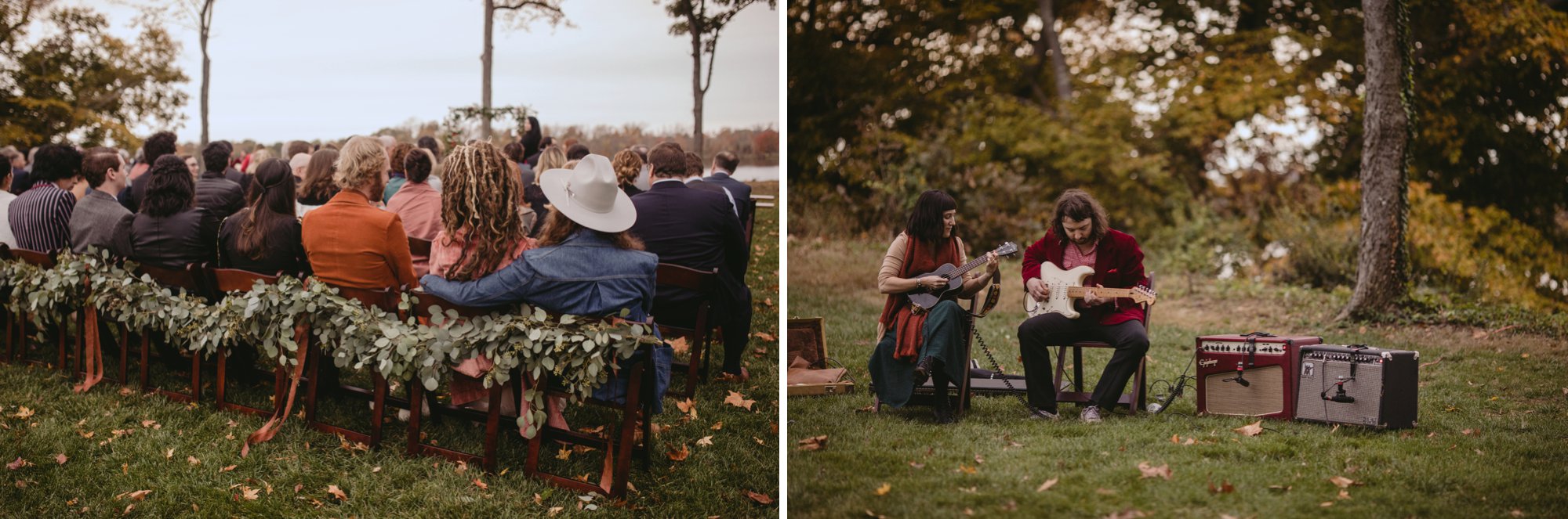 Autumn Richmond VA winery wedding at Upper Shirley Vineyards with lush garden florals and old Hollywood glamour ceremony
