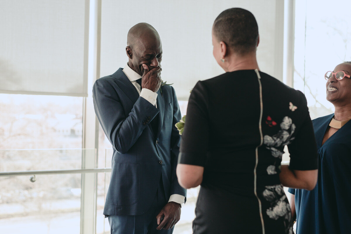 Black couple getting married at the Museum of Fine Arts in Richmond Virginia Carly Romeo