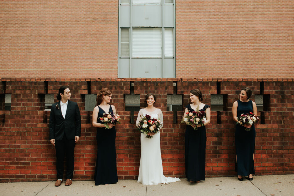 Bride's wedding party before ceremony in Richmond VA Carly Romeo &amp; Co.