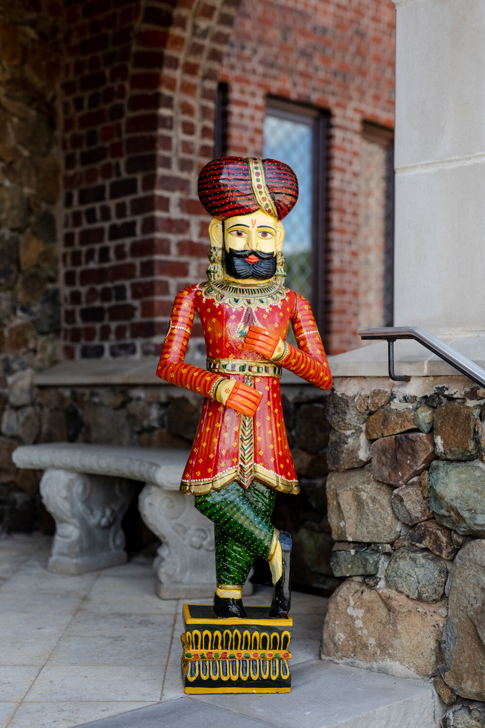 Indian sculpture outside Dover Hall in Richmond Virginia Carly Romeo &amp; Co.