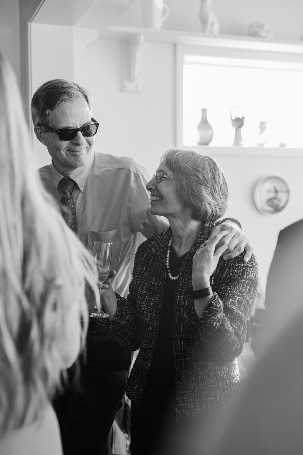 Older couple smiling together after wedding ceremony in Mendocino CA Carly Romeo feminist photography