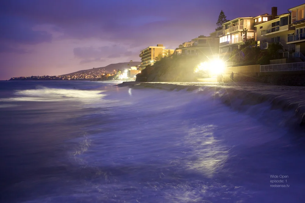 Laguna Beach - Purple skies over the shore