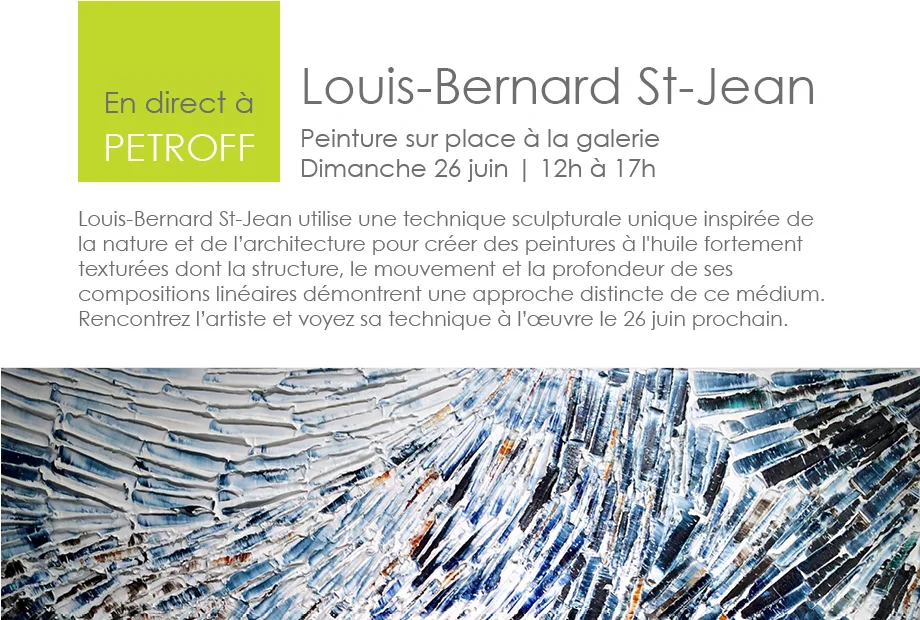 Live at Petroff: Louis-Bernard St-Jean