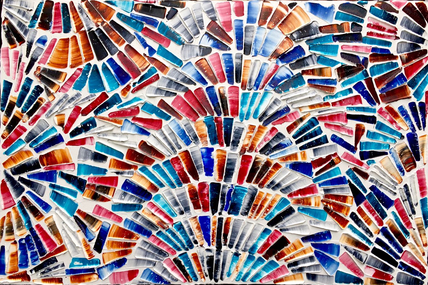 'Over and Over Again' - peinture originale de l'artiste Louis-Bernard St-Jean. 2016, huile de noix de Grenoble sur toile, 24" x 36".