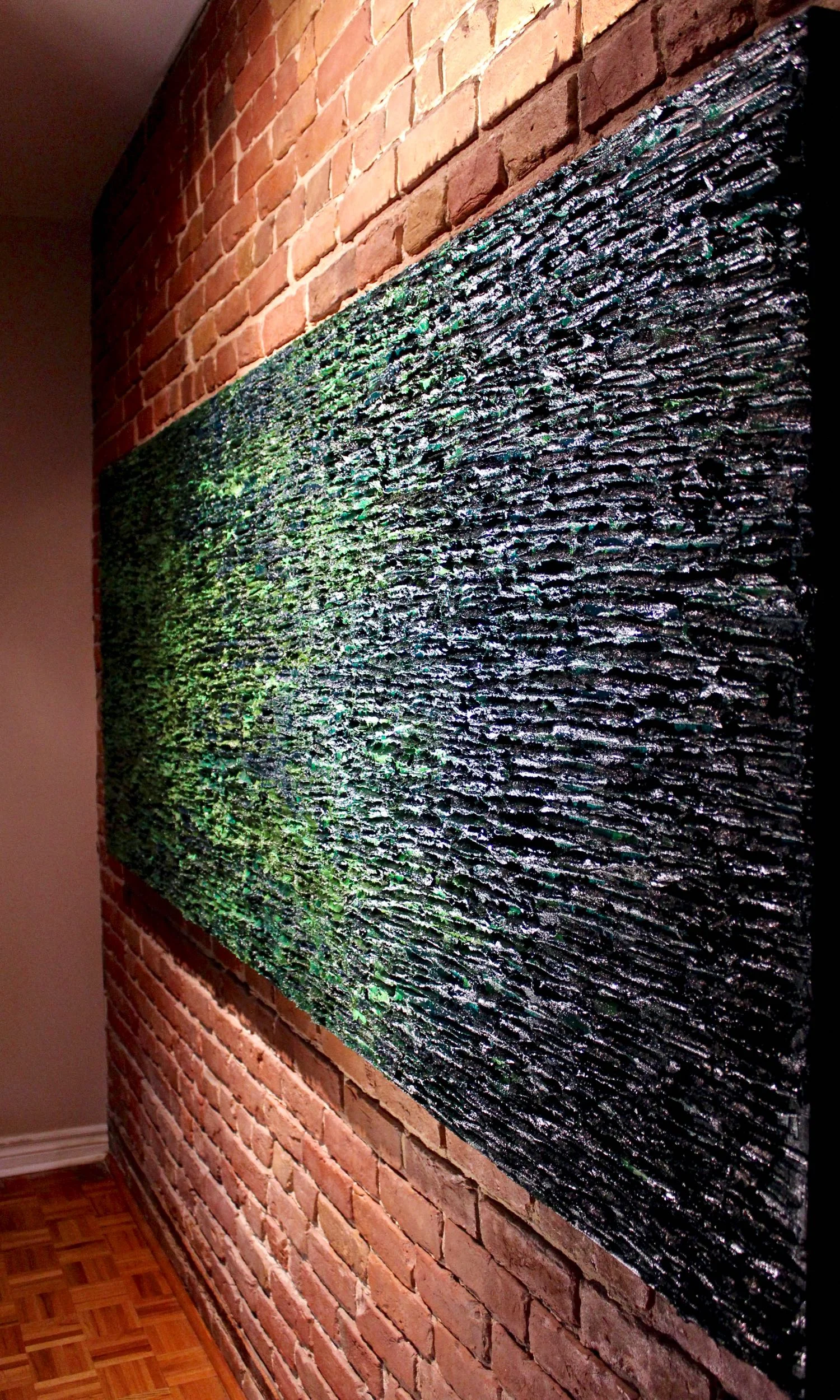 Taiga - Original Sculptural Oil Painting by Louis-Bernard St-Jean