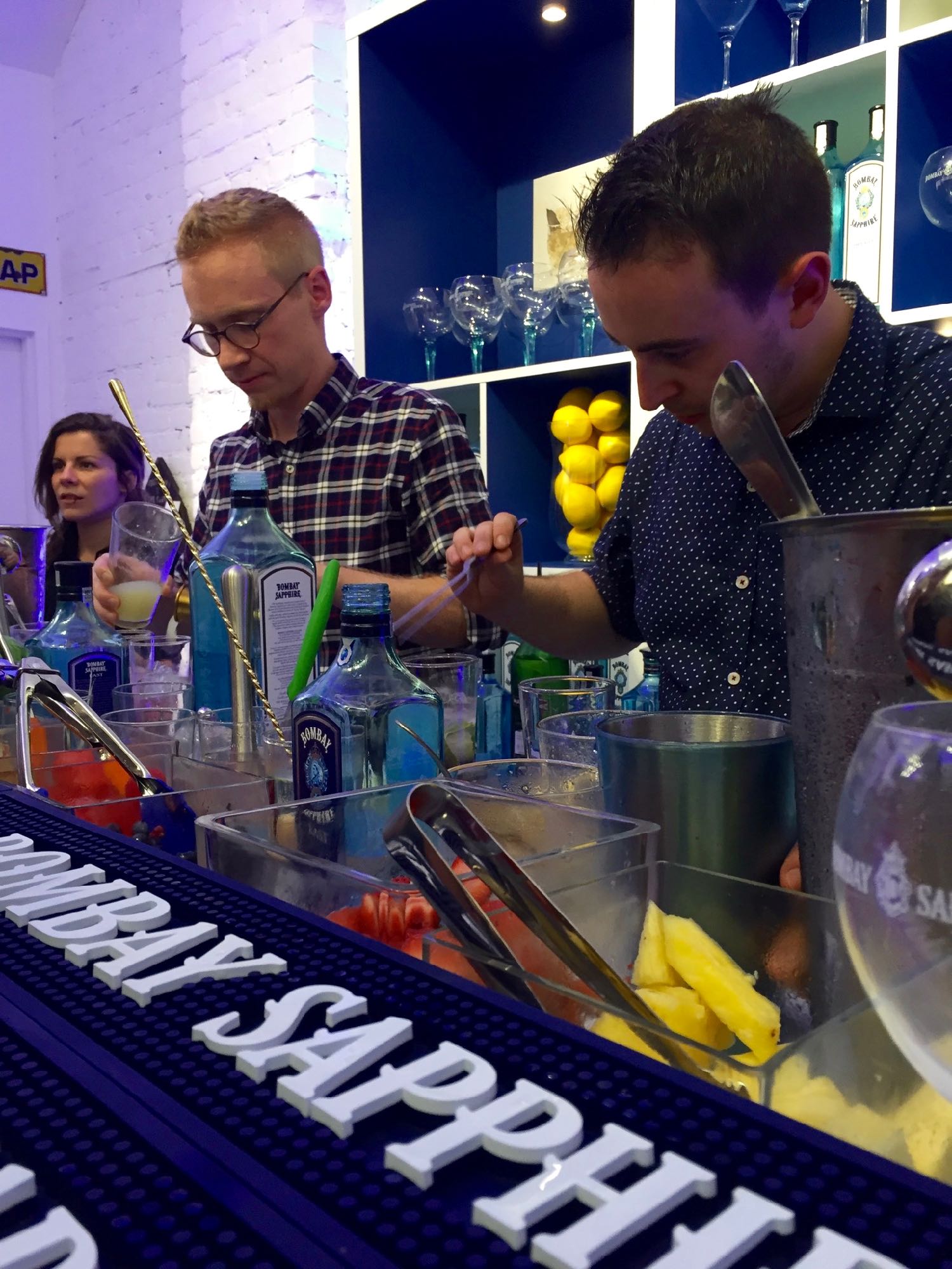 Mixologists Preparing Delicious Bombay Sapphire Gin Cocktails