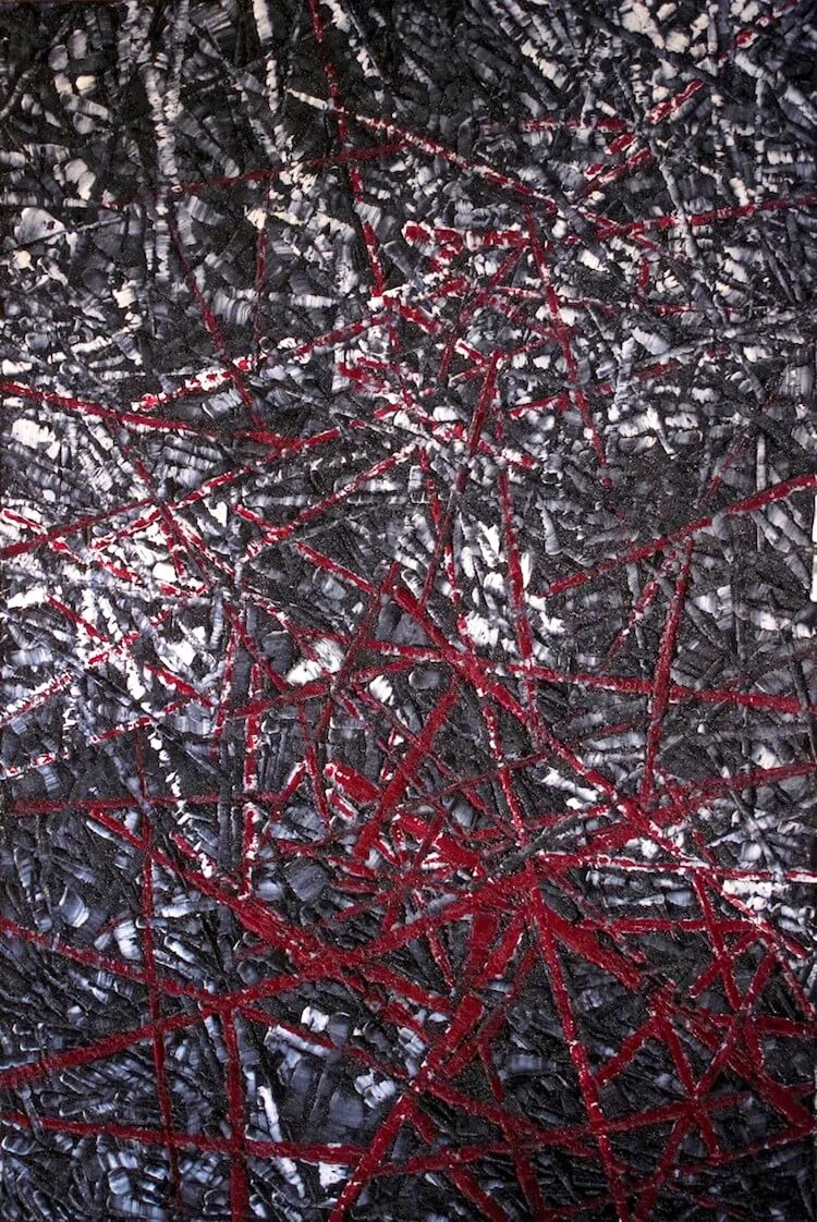 Monolithe - Louis-Bernard St-Jean, 2011, huile sur toile, 40" x 60"