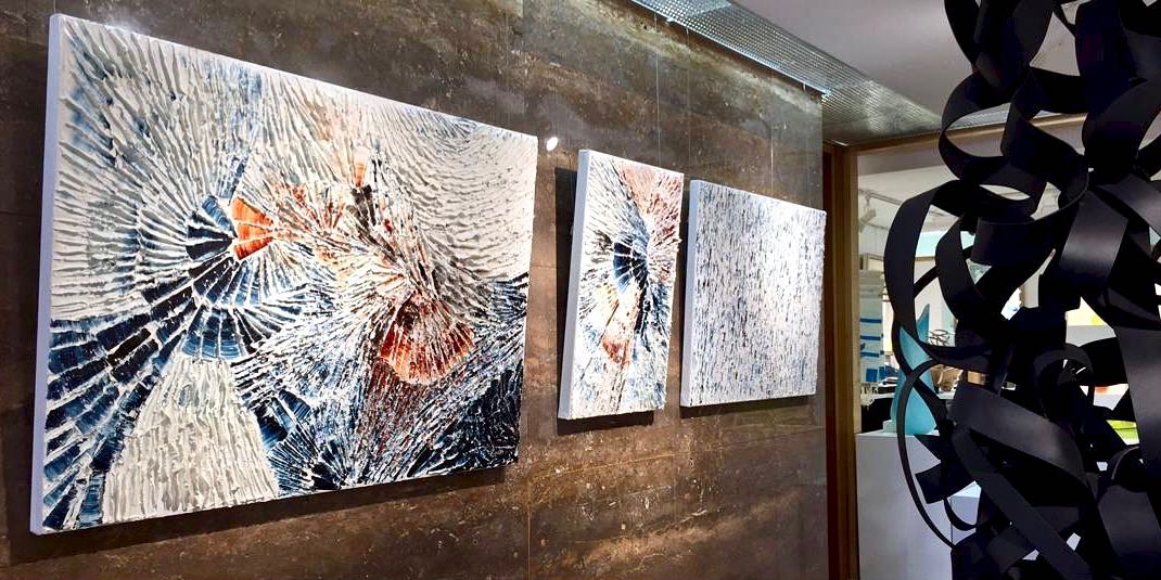 Artworks Fire and Ice, The Islands and Winter is coming on display at Petroff Gallery
