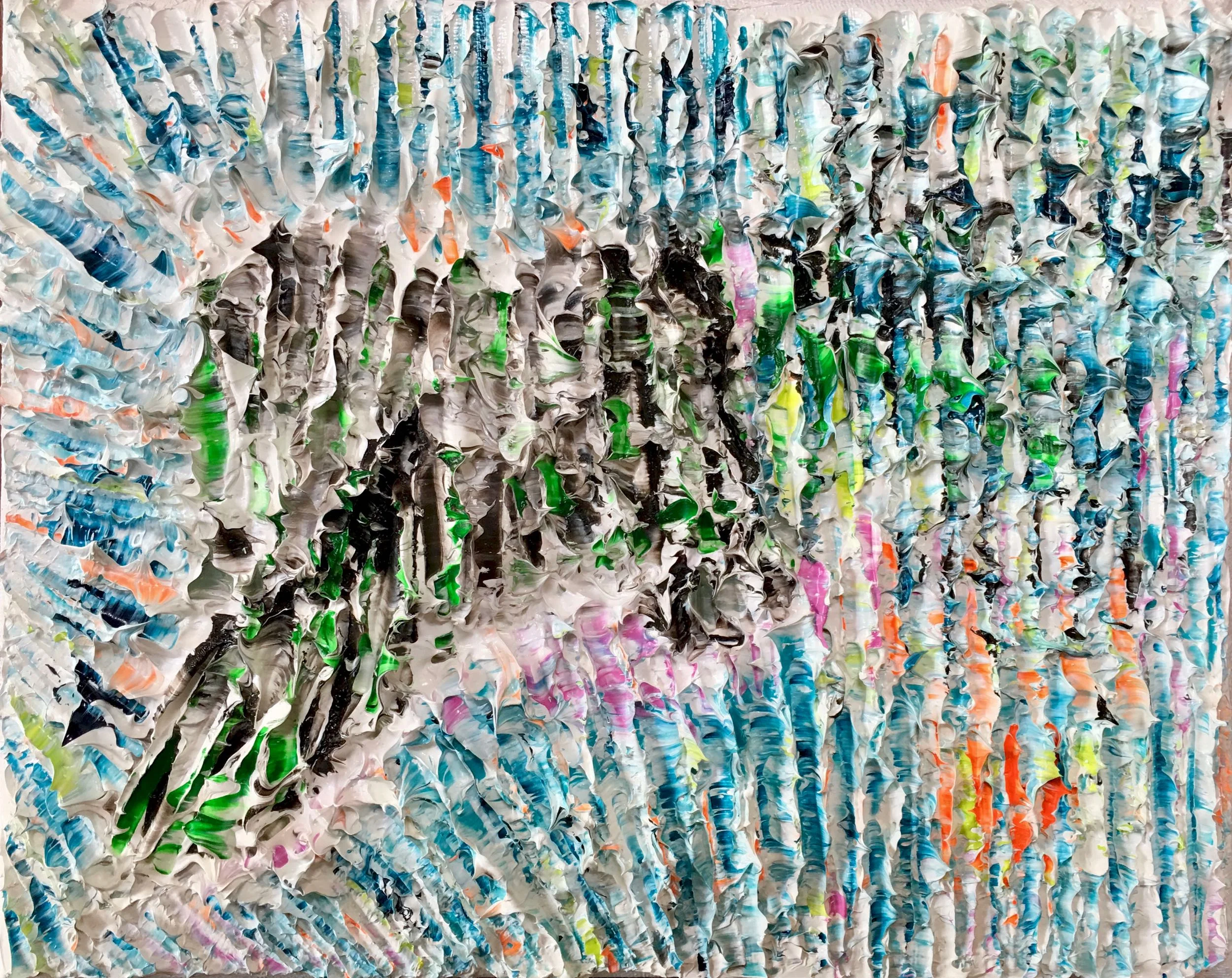 Ilset-Pinel - sculptural oil painting by Louis-Bernard St-Jean