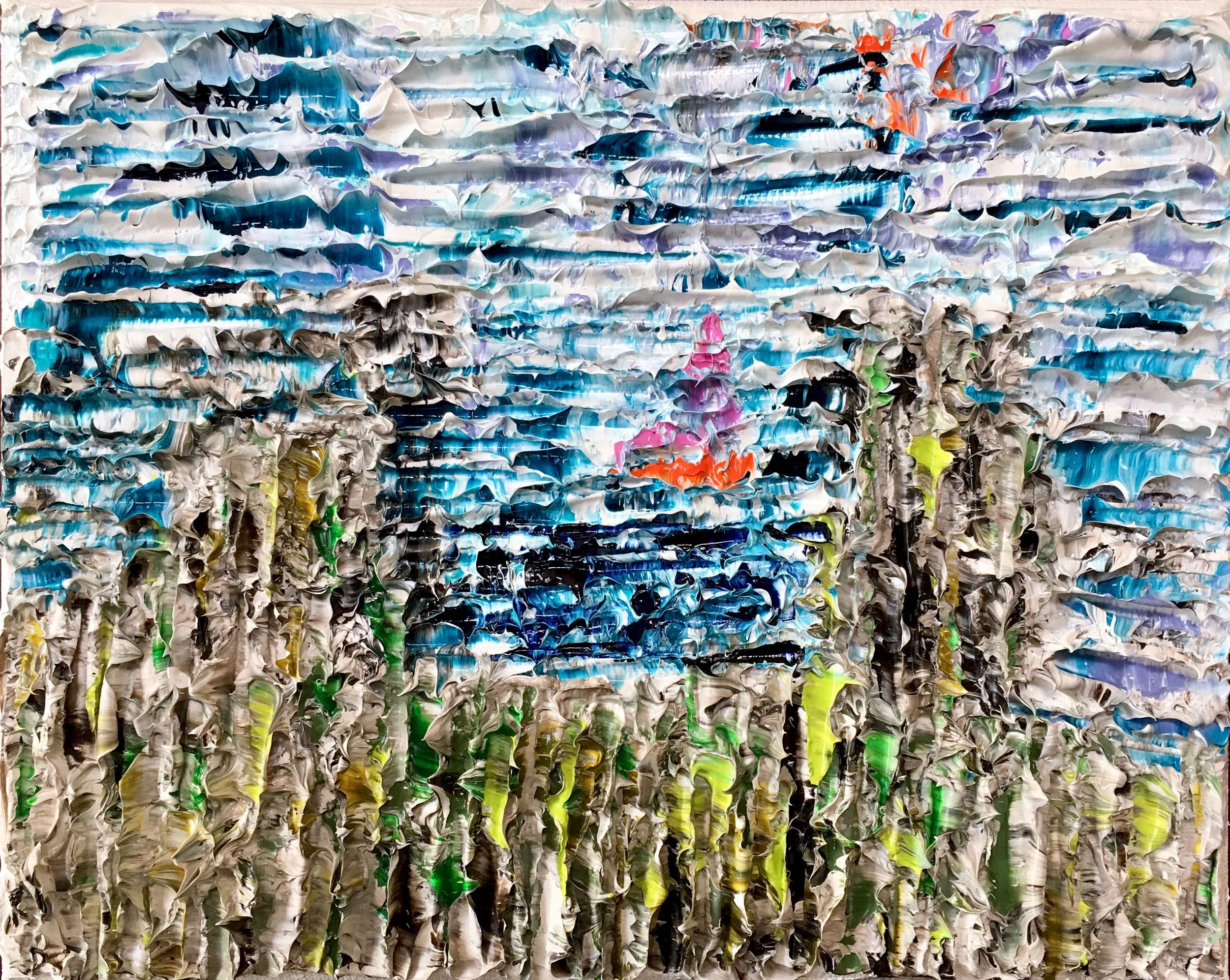 Fort Louis - 2017, huile sur toile de lin, 8" x 10"