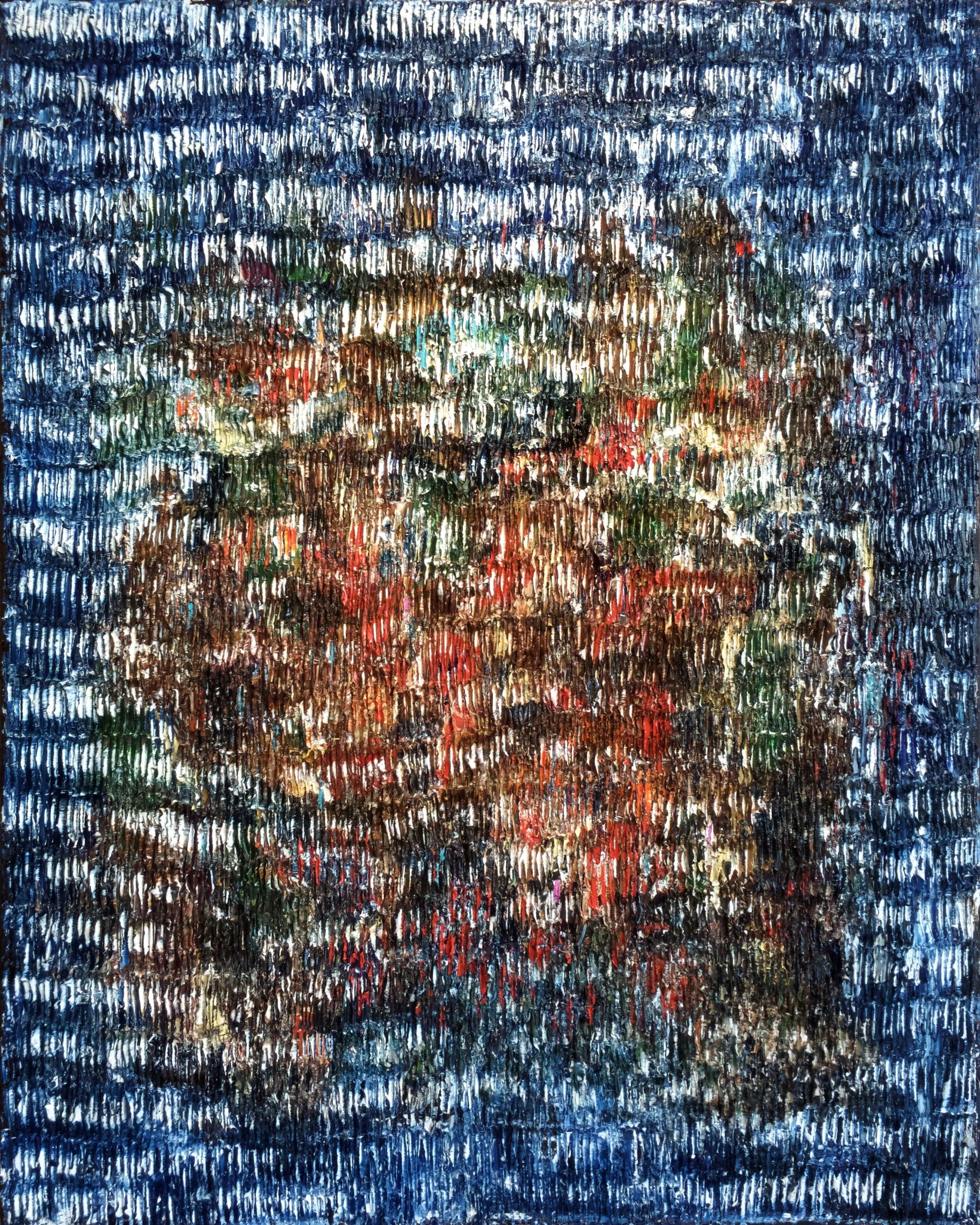 Magic Carpet Ride - Sculptural oil painting by Louis-Bernard St-Jean