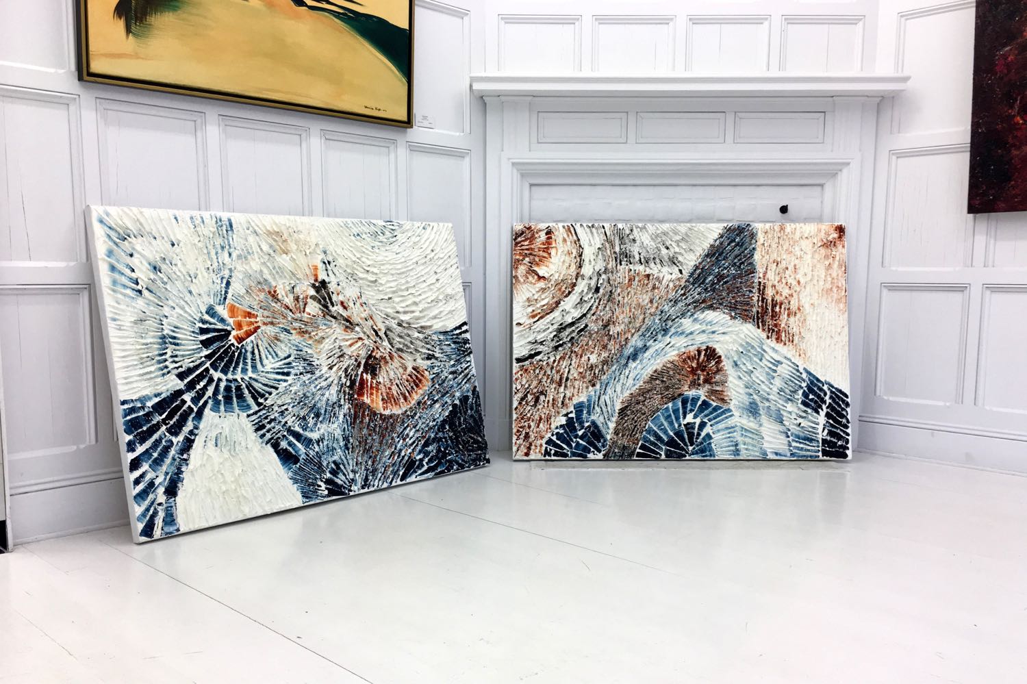 The artworks Fire and Ice and Je voudrais voir la mer