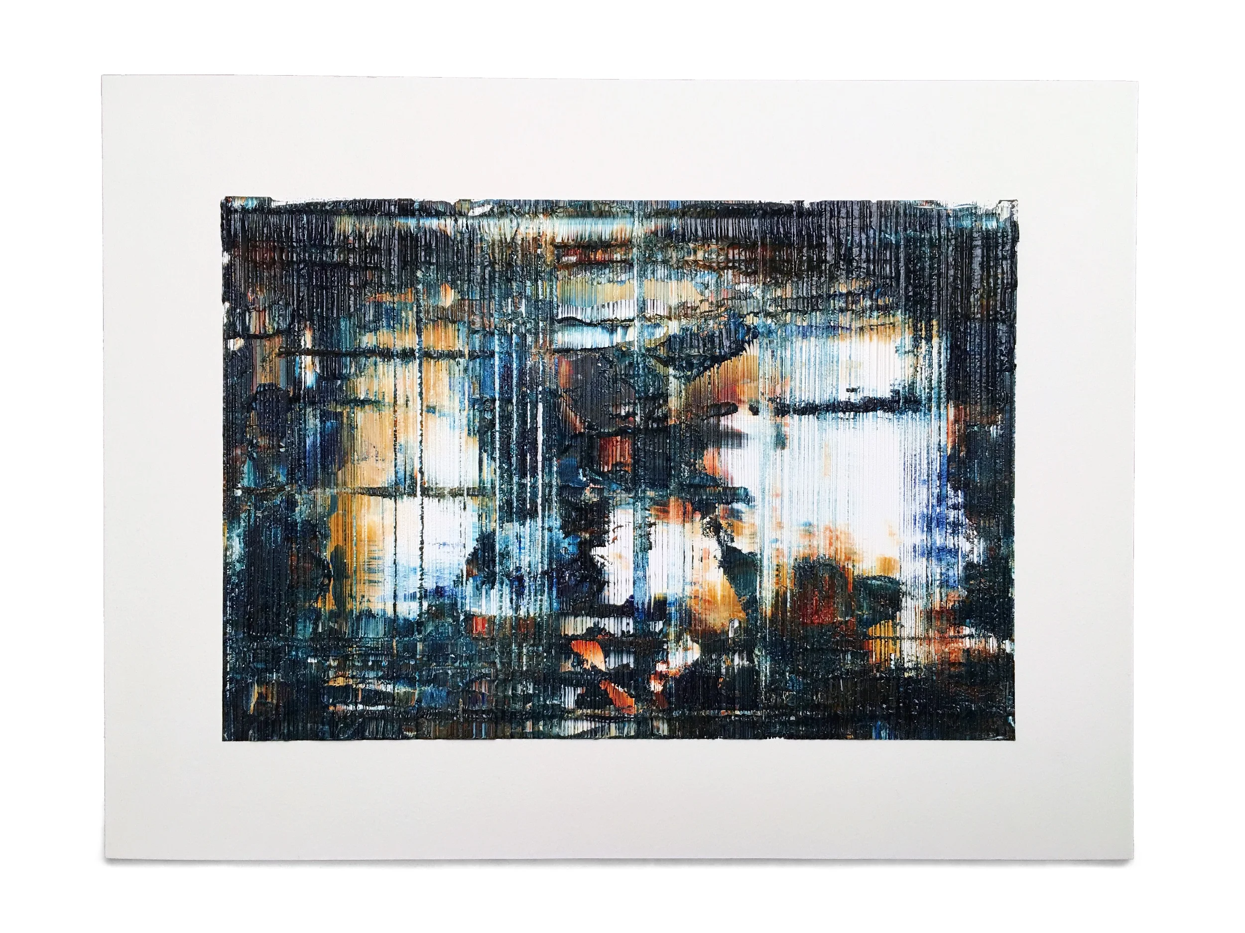 Artwork on paper titled "Remembering" by Louis-Bernard St-Jean