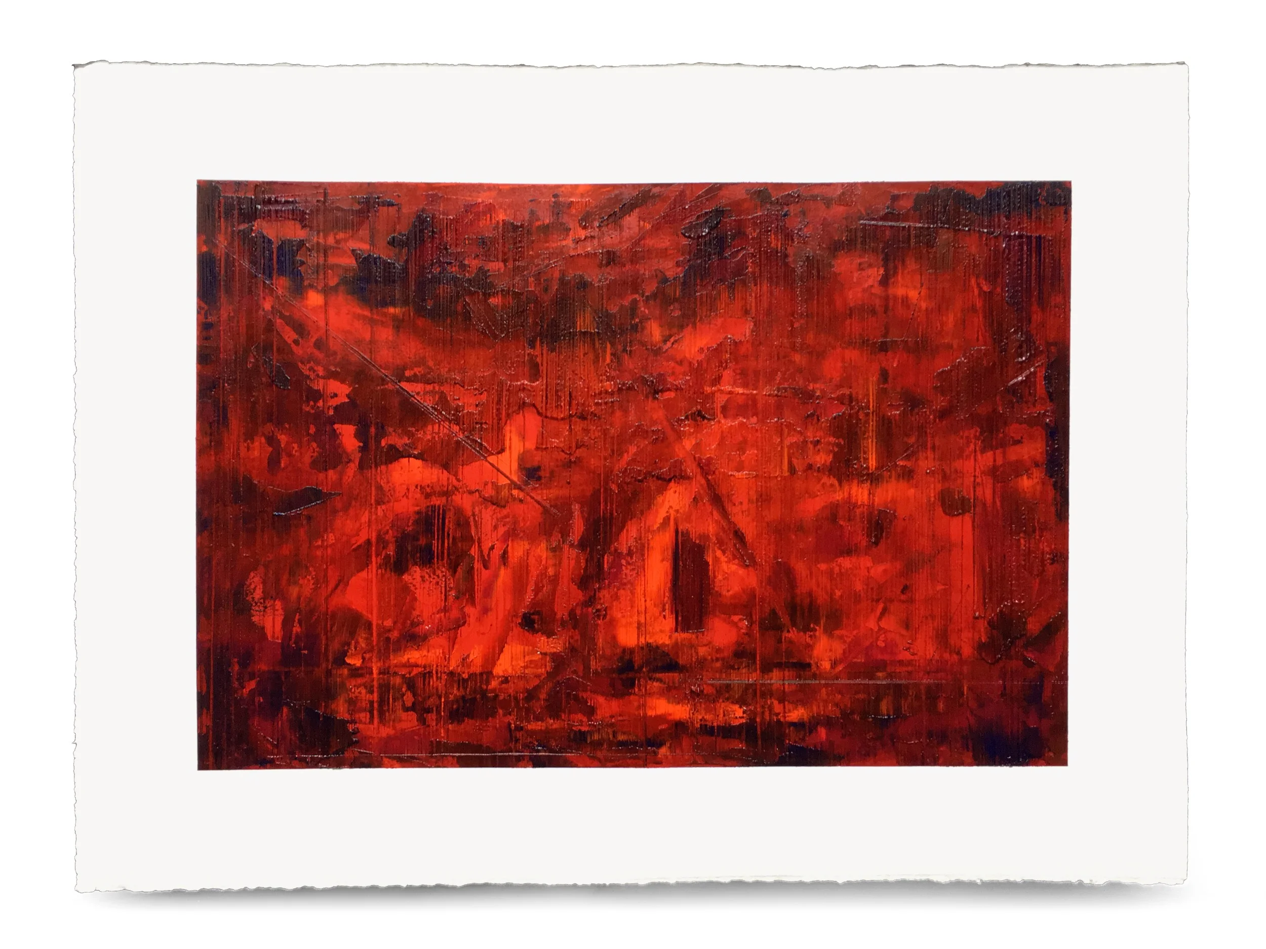 Œuvre d'art sur papier intitulée «Devenir Immortel», par Louis-Bernard St-Jean