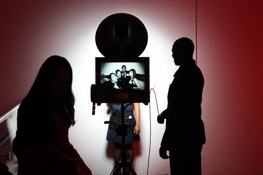 Fotio photo booth setup at Venue One in the west loop.