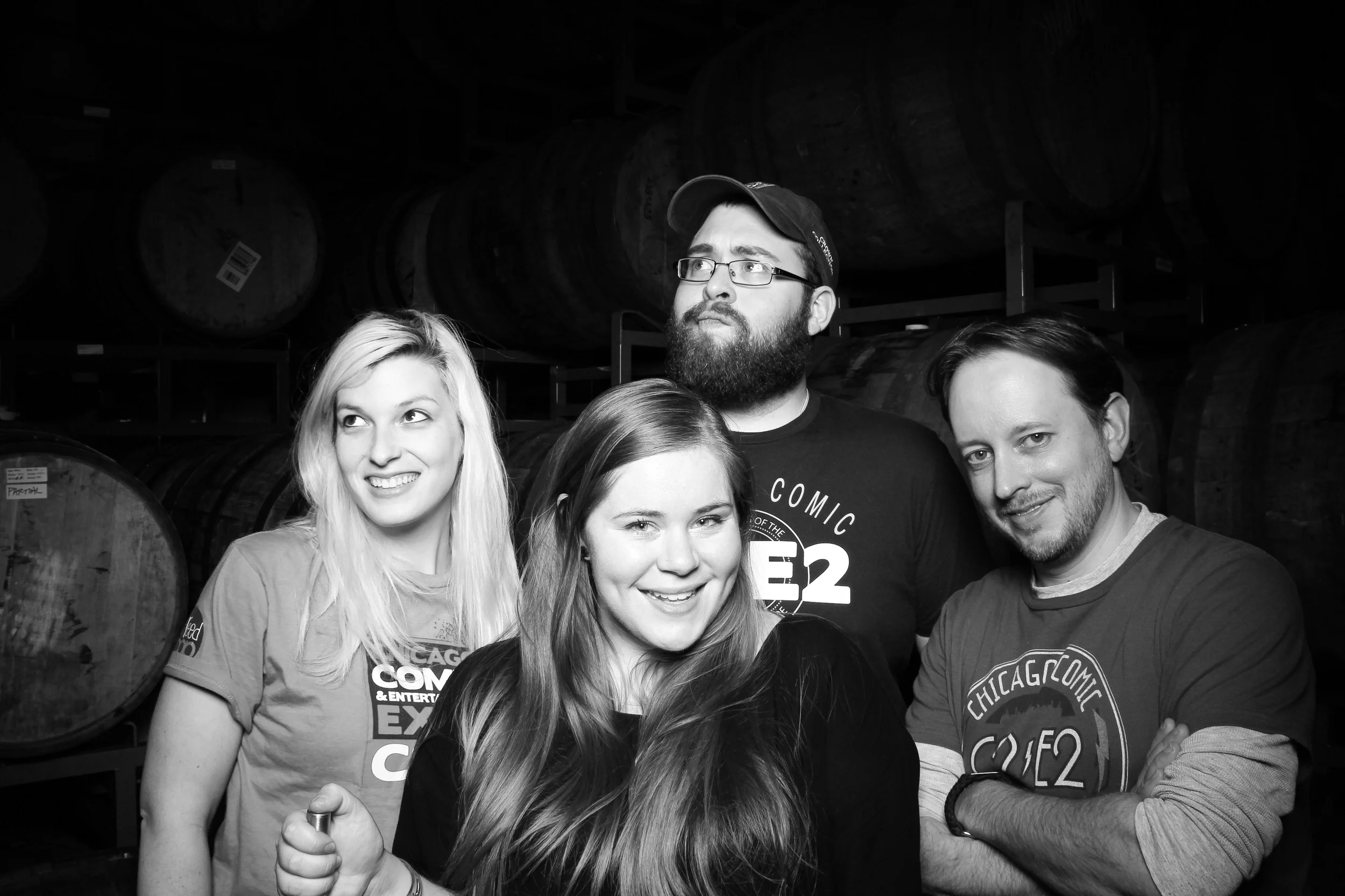 A Fotio portrait of Fallon Prinzivalli, Chris Malico, and Brian Stephenson with C2E2.
