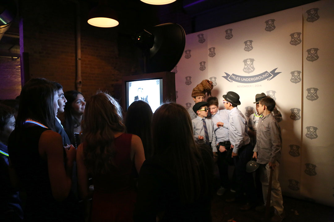 Check out this custom printed backdrop for Miles Bar Mitzvah photo booth!