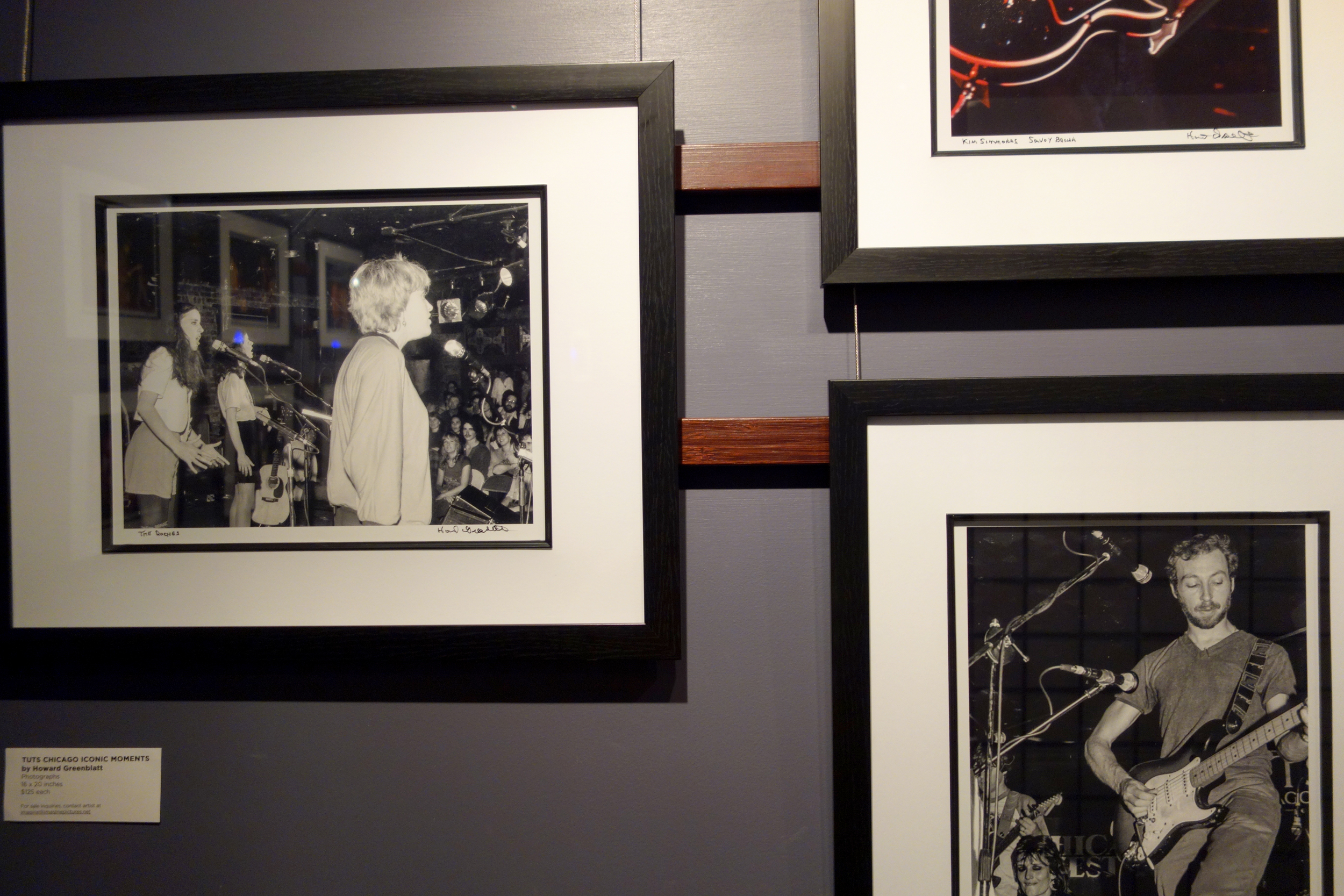 Photographs of musicians that have played at Mayne Stage.