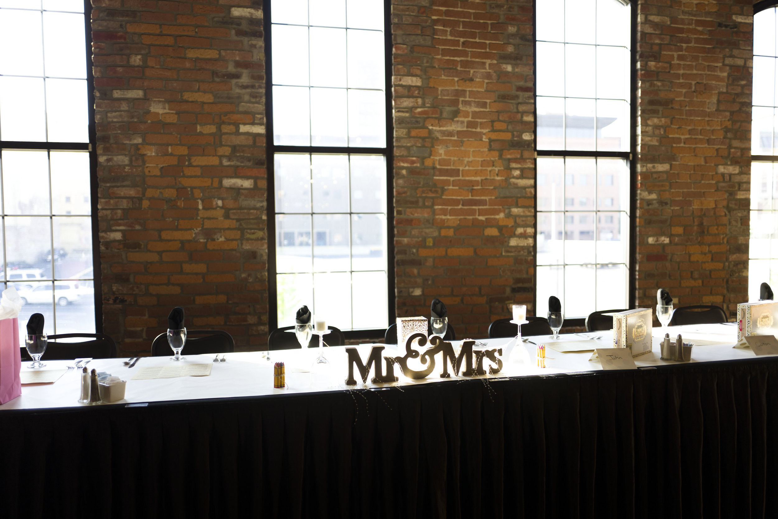 The head table at the Waterhouse in Peoria!