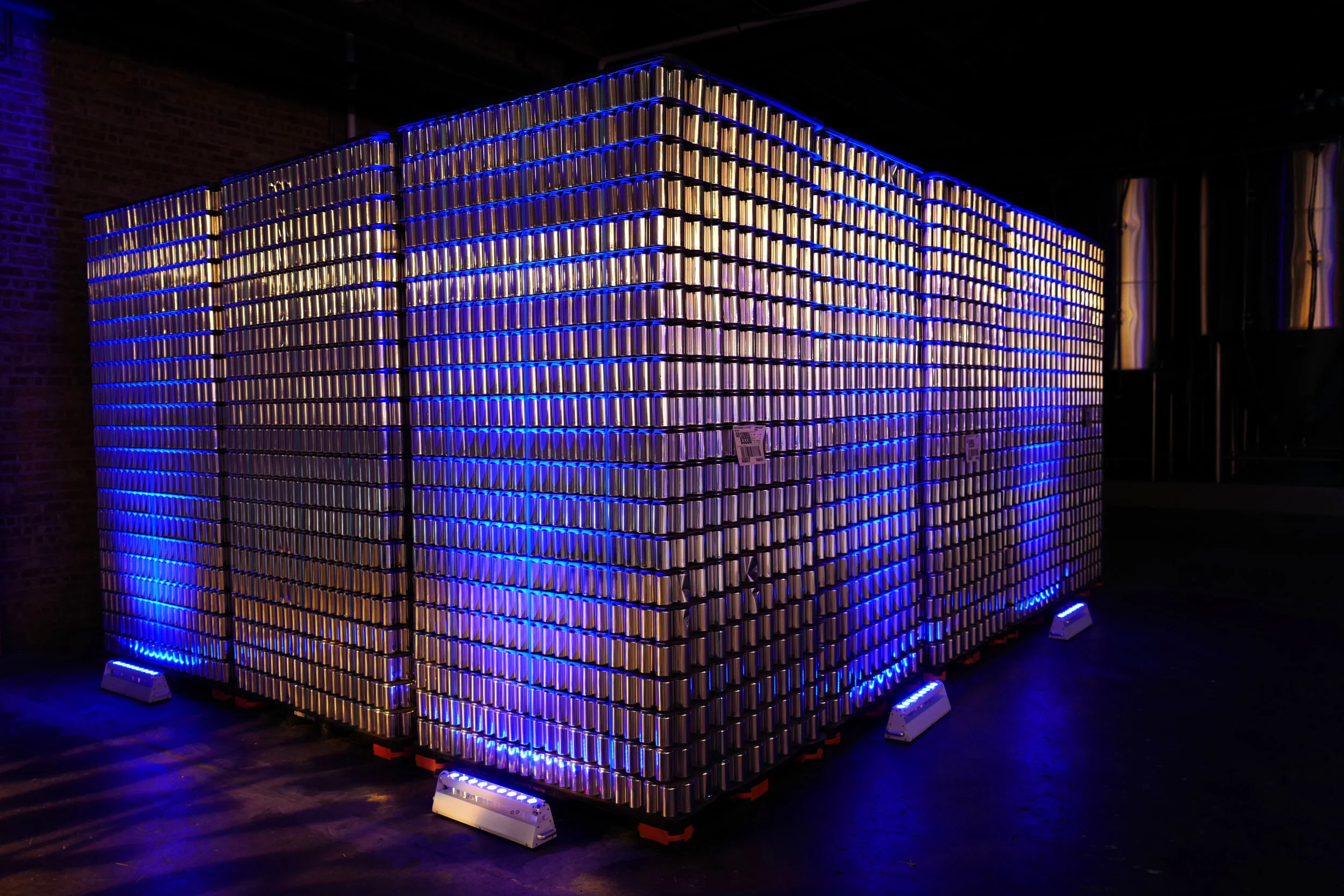 Beautiful lighting from Art of Imagination on these Baderbräu cans ready for the assembly line.