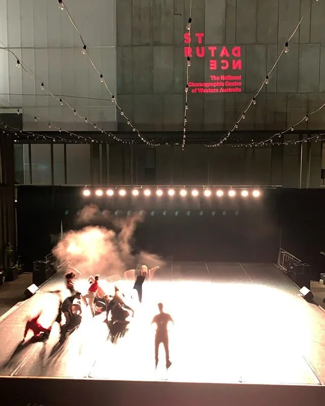 Been out in Perth for 7 weeks restaging two pieces on behalf of @hofeshco on @strutdancewa .The premiere beckons and thoughts of returning back to london in a week emerge...another project, another little family made. #perthfestival #dance #choreogra