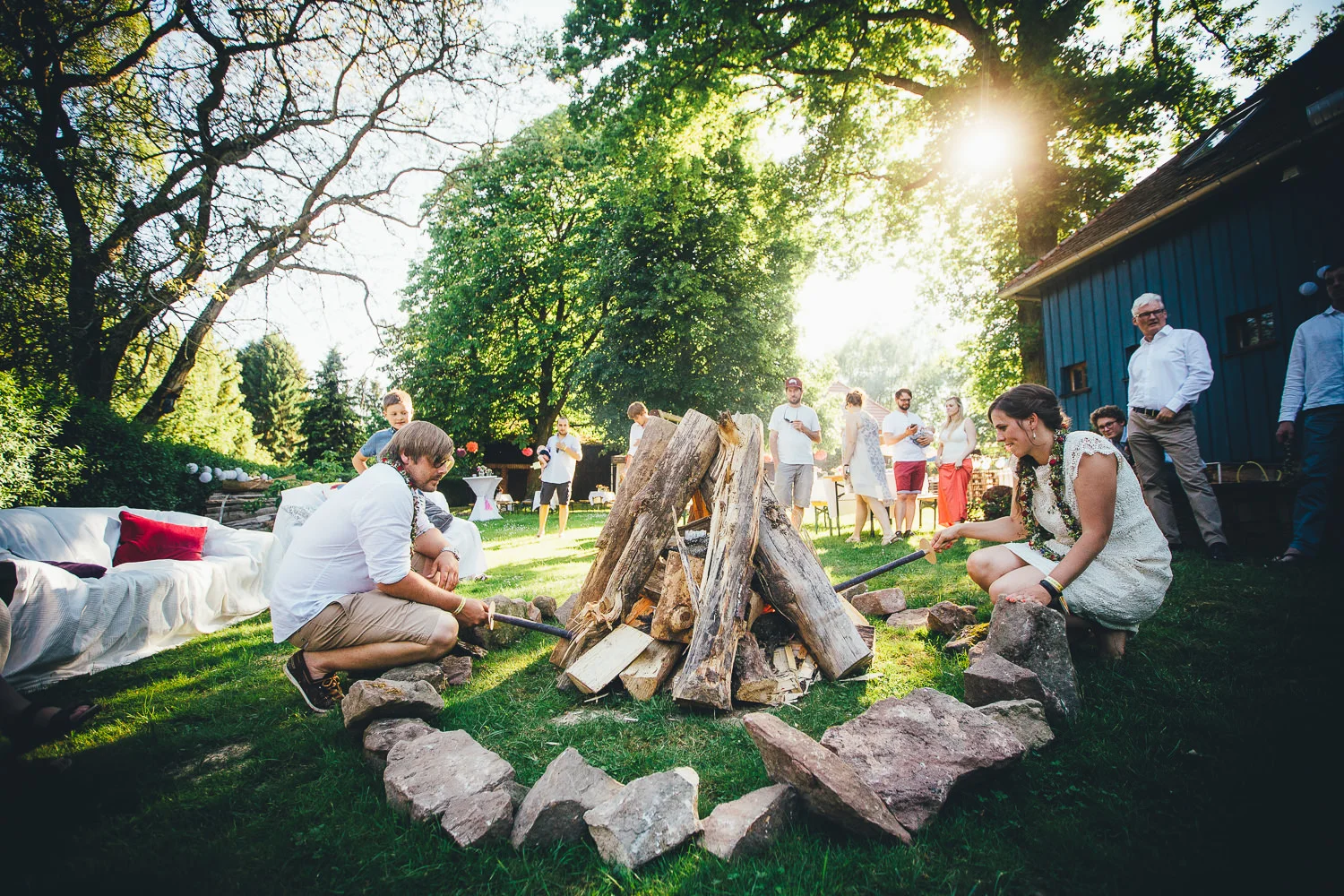 Das Hochzeitsfeuer von Marie & Nils