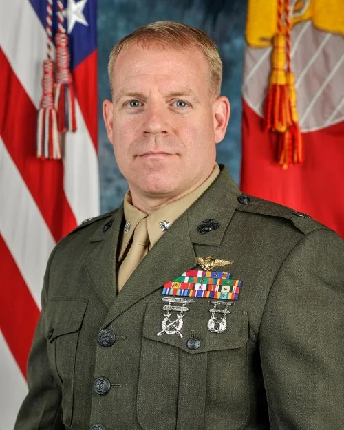 U.S. Marine Lt. Col. Christopher “Otis” Raible, 40, of North Huntington, Pennsylvania, was killed by insurgents during an attack on Camp Bastion, Afghanistan, on Sept. 14, 2012. Raible joined the Marines in 1995, served in Iraq and Afghanistan, and was the commanding officer of Marine Attack Squadron 211 out of Marine Corps Air Station in Yuma, Arizona. Raible trained CrossFit with his wife, Donnella, and daughter Catherine. His favorite movements were deadlifts, squats, overhead presses and bench presses. He is survived by his wife, Donnella; daughters, Catherine and Allison; and son, Brian.