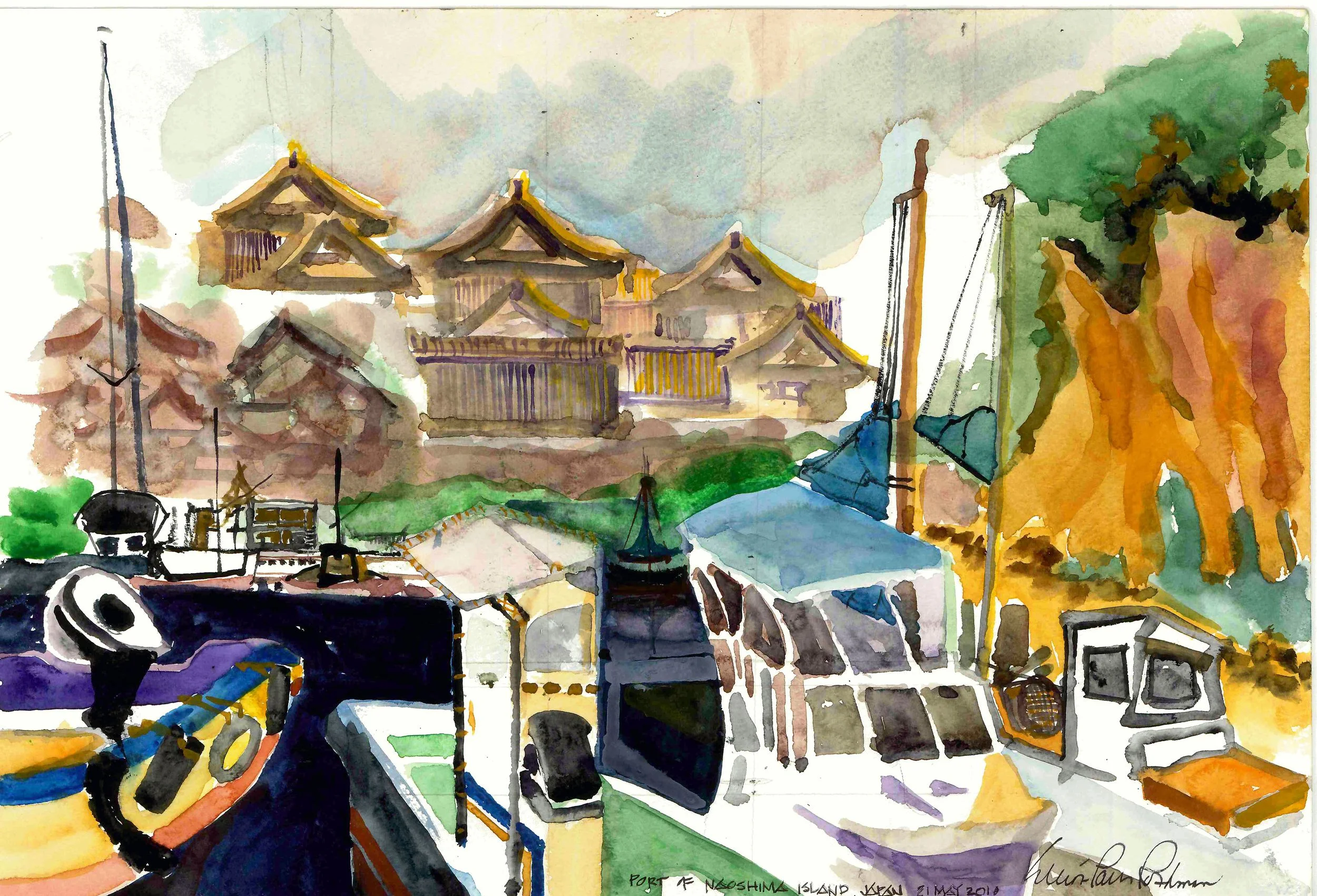 Port of Naoshima Island