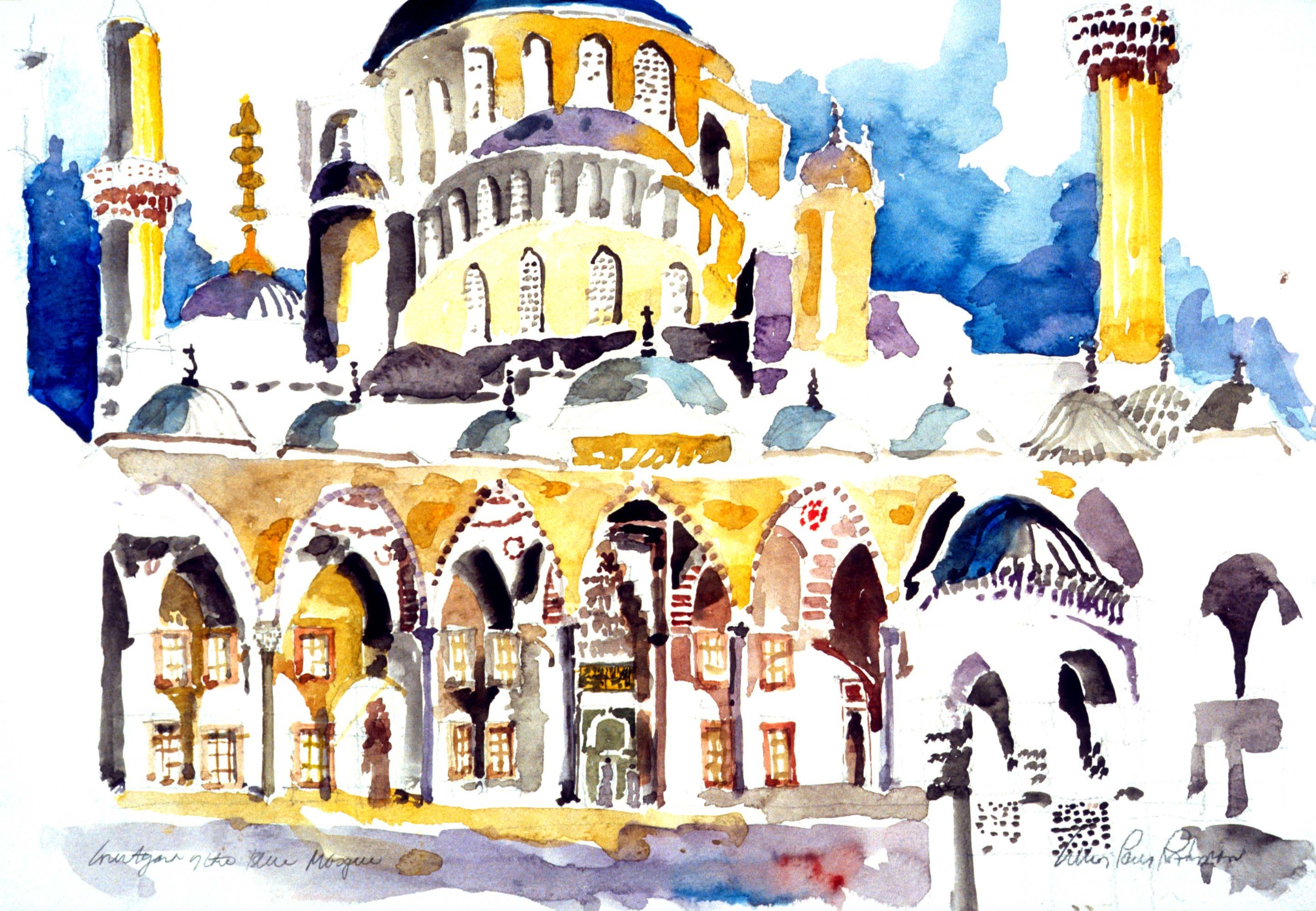 Courtyard of The Blue Mosque