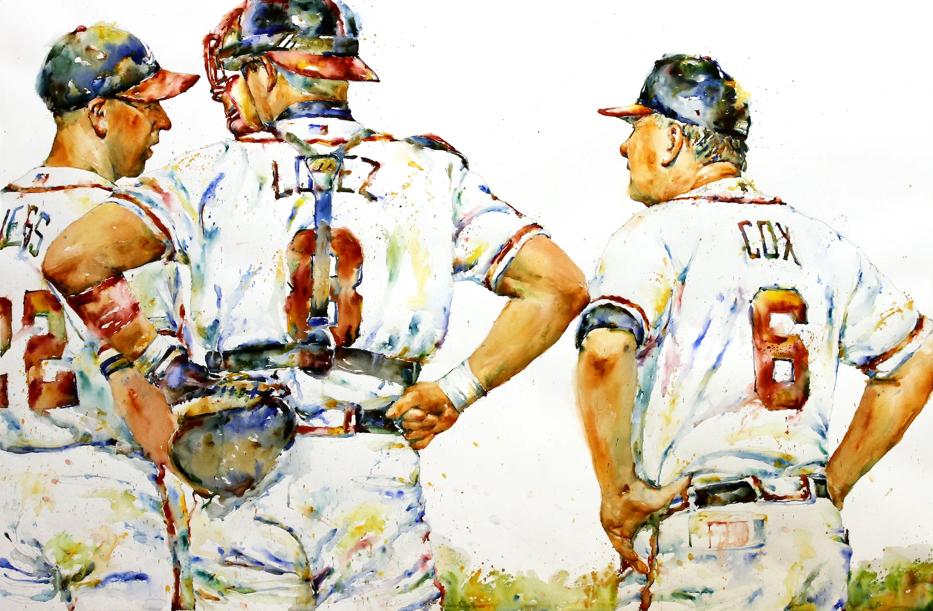 Bobby Cox Mound Visit - Atlanta Braves SunTrust Park