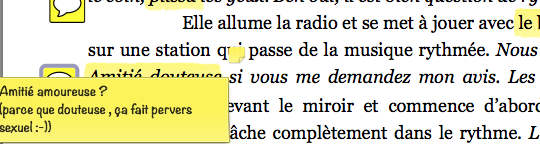 Quelques fous rires éclatent pendant les relectures. 