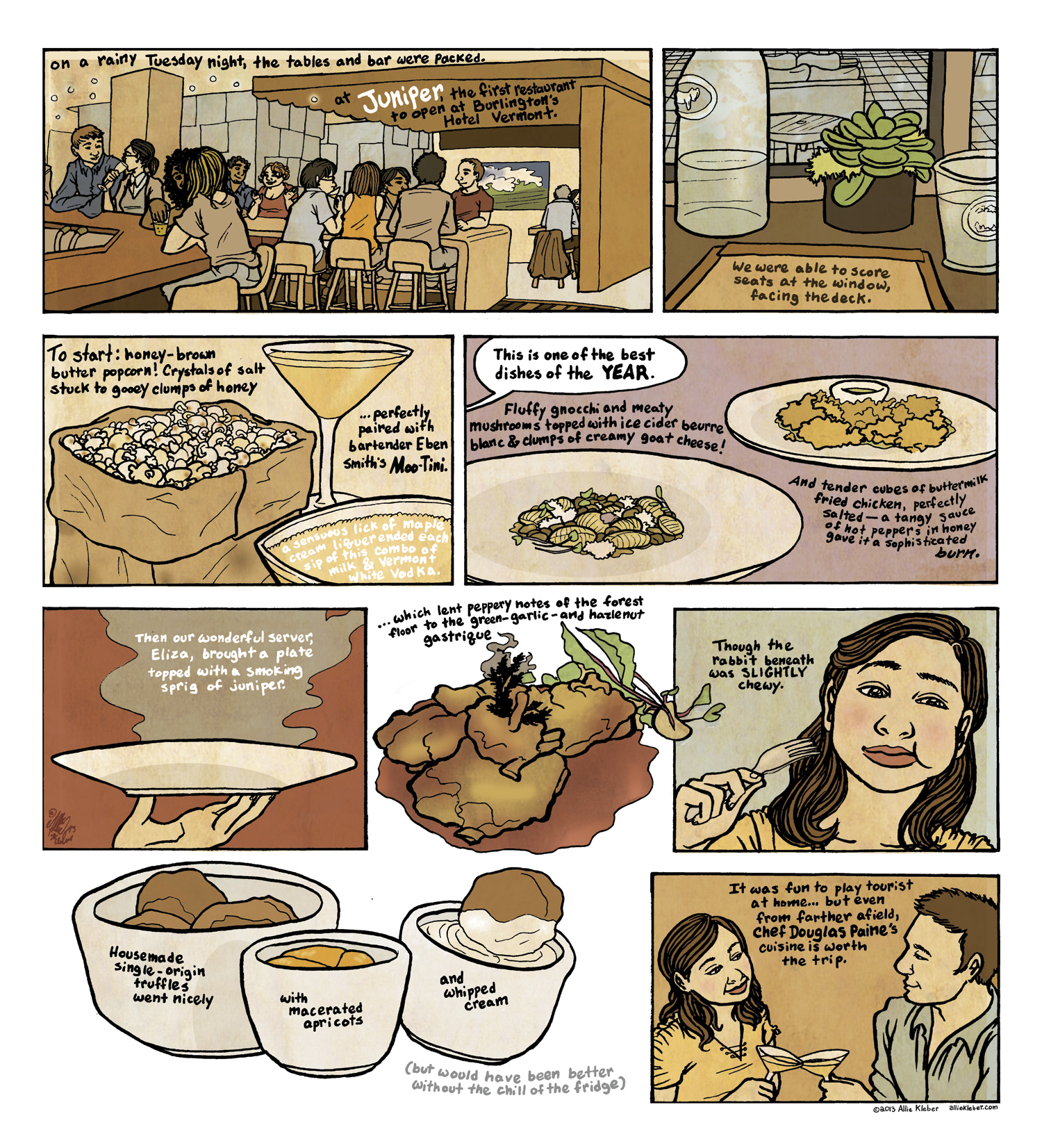  My contribution to the  Seven Days cartoon issue . Text (and source photos) by the lovely  Alice Levitt ! 