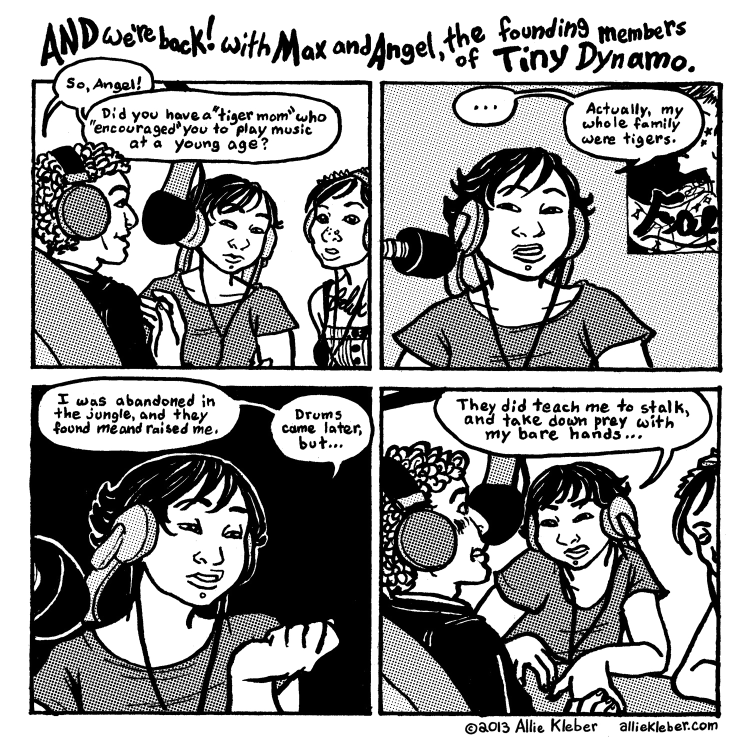 Single-page comic strip, excerpted from the minicomic  Tiny Dynamo: DEMOS . 