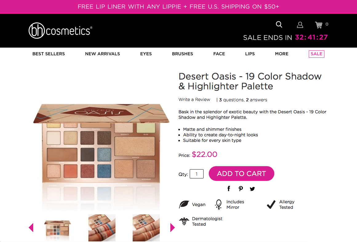 Read it on bhcosmetics.com