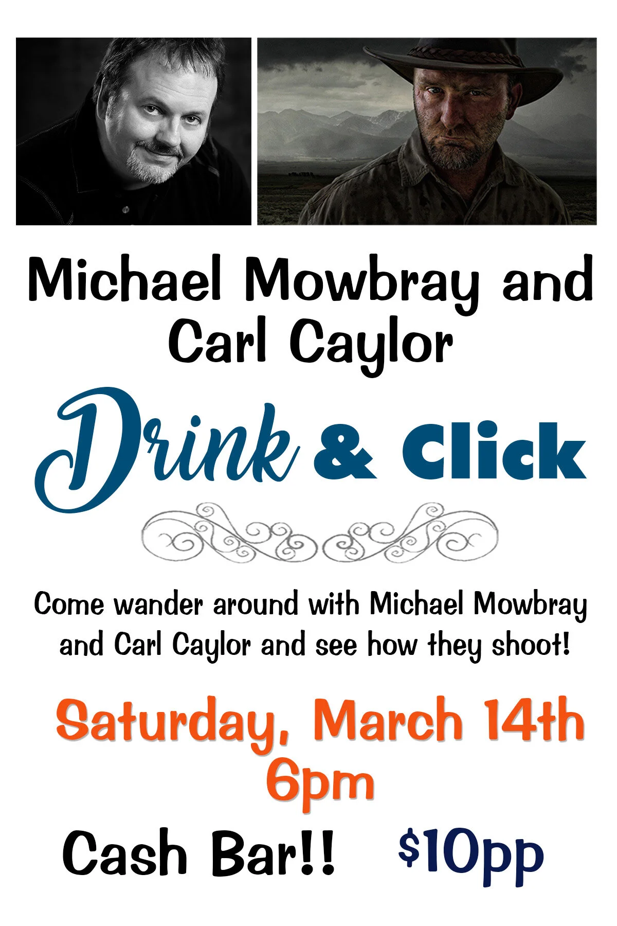 Drink &amp; Click with Michael Mowbray and Carl Caylor