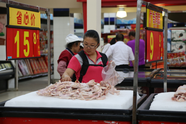 chicken feet on ice&nbsp;