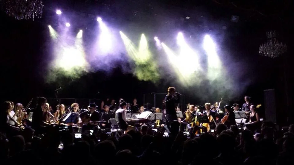 Magik*Magik Orchestra accompanies THIRD EYE BLIND at The Fillmore for a private benefit event for SF General Hospital.