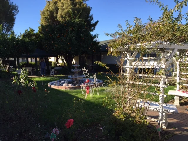 Another view of the courtyard