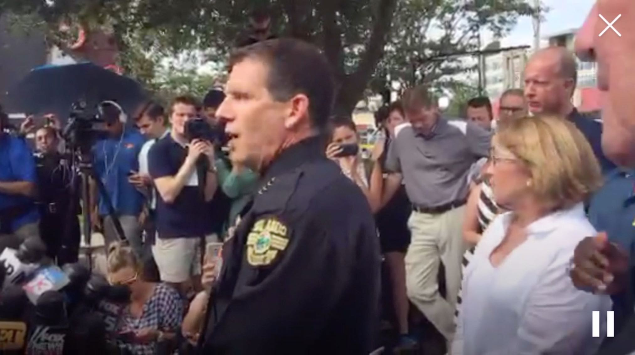 Orlando's Police Chief and Officials Hold a Media Briefing (As Seen on OPD's Periscope Channel)