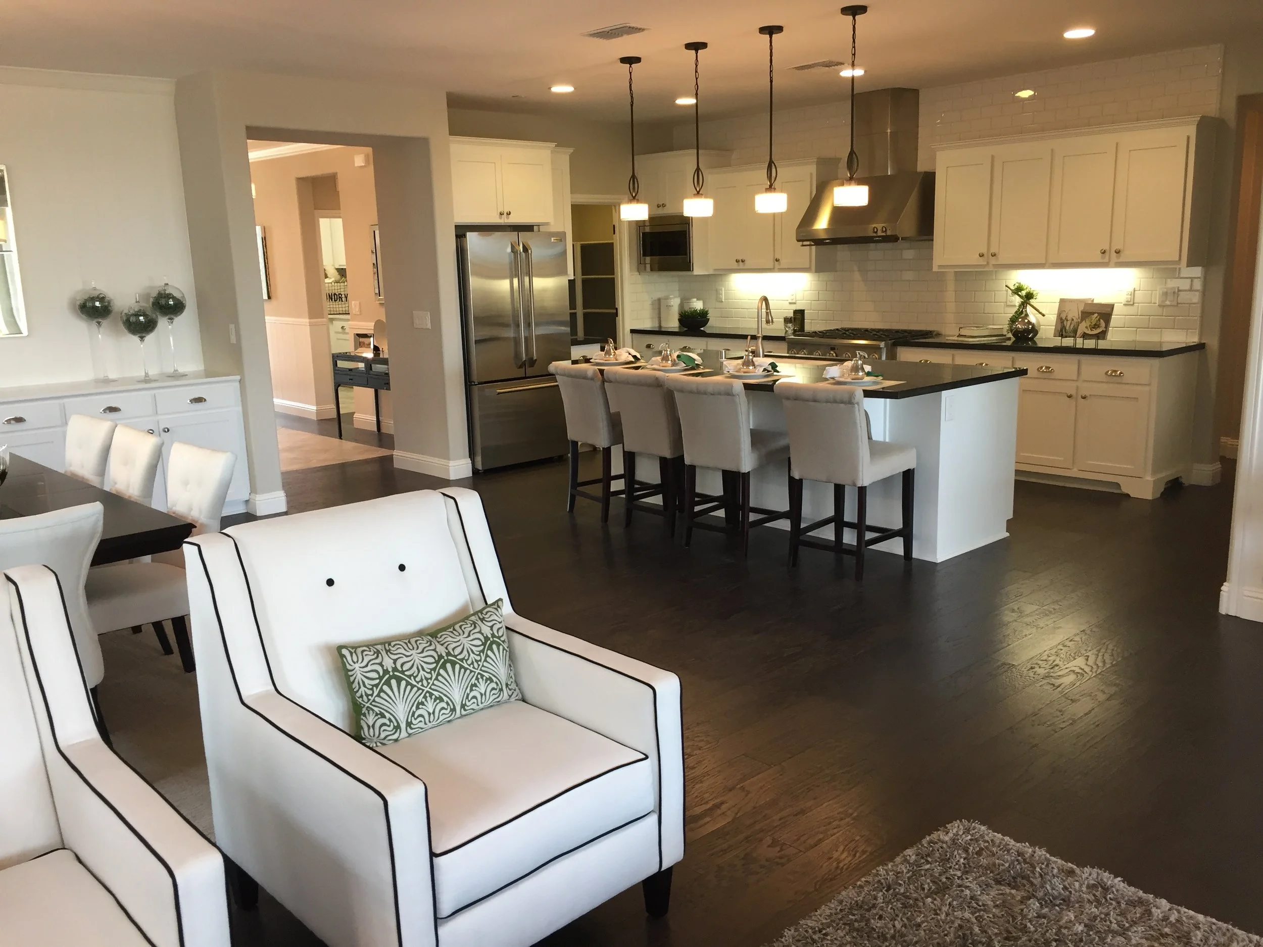 Kitchen as viewed from living room