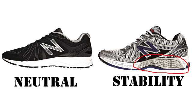 on stability running shoe