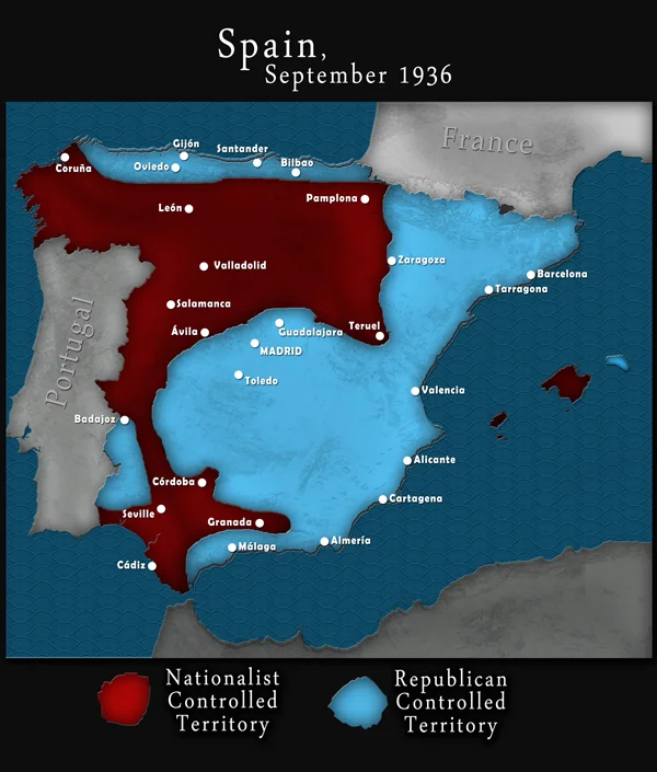 Spanish Civil War Maps — History is Now Magazine, Podcasts, Blog and