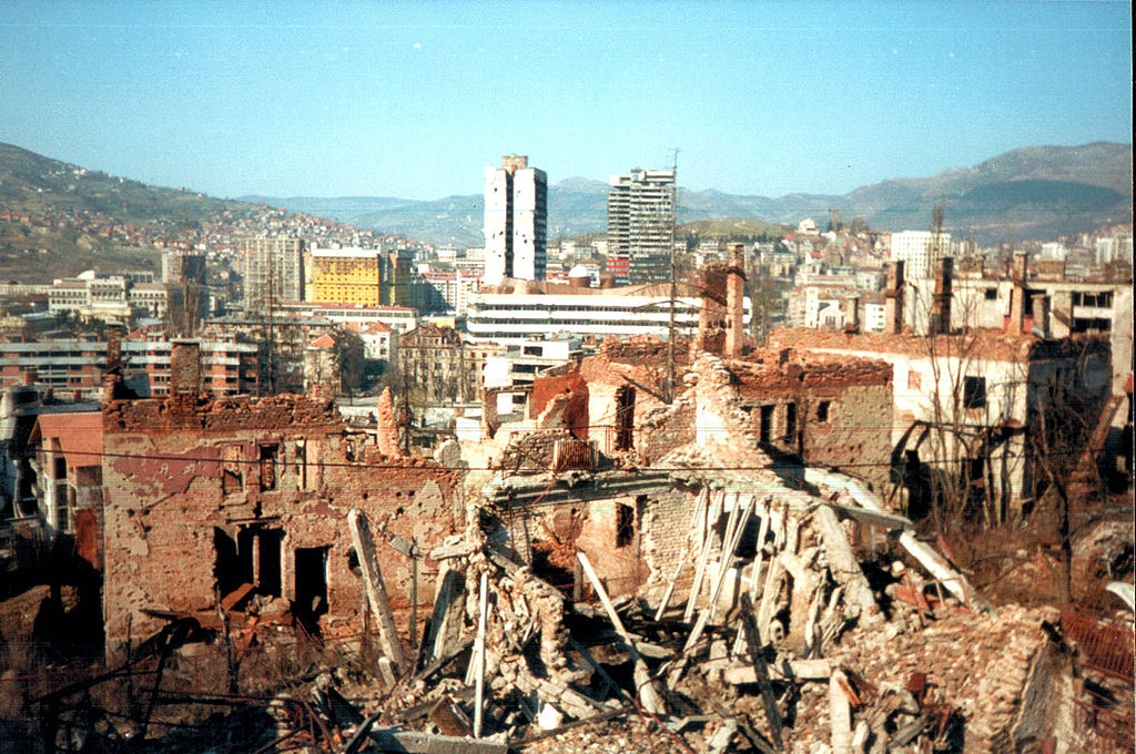 Ruins of Sarajevo, Bosnia. 1997. Following the siege of the city.
