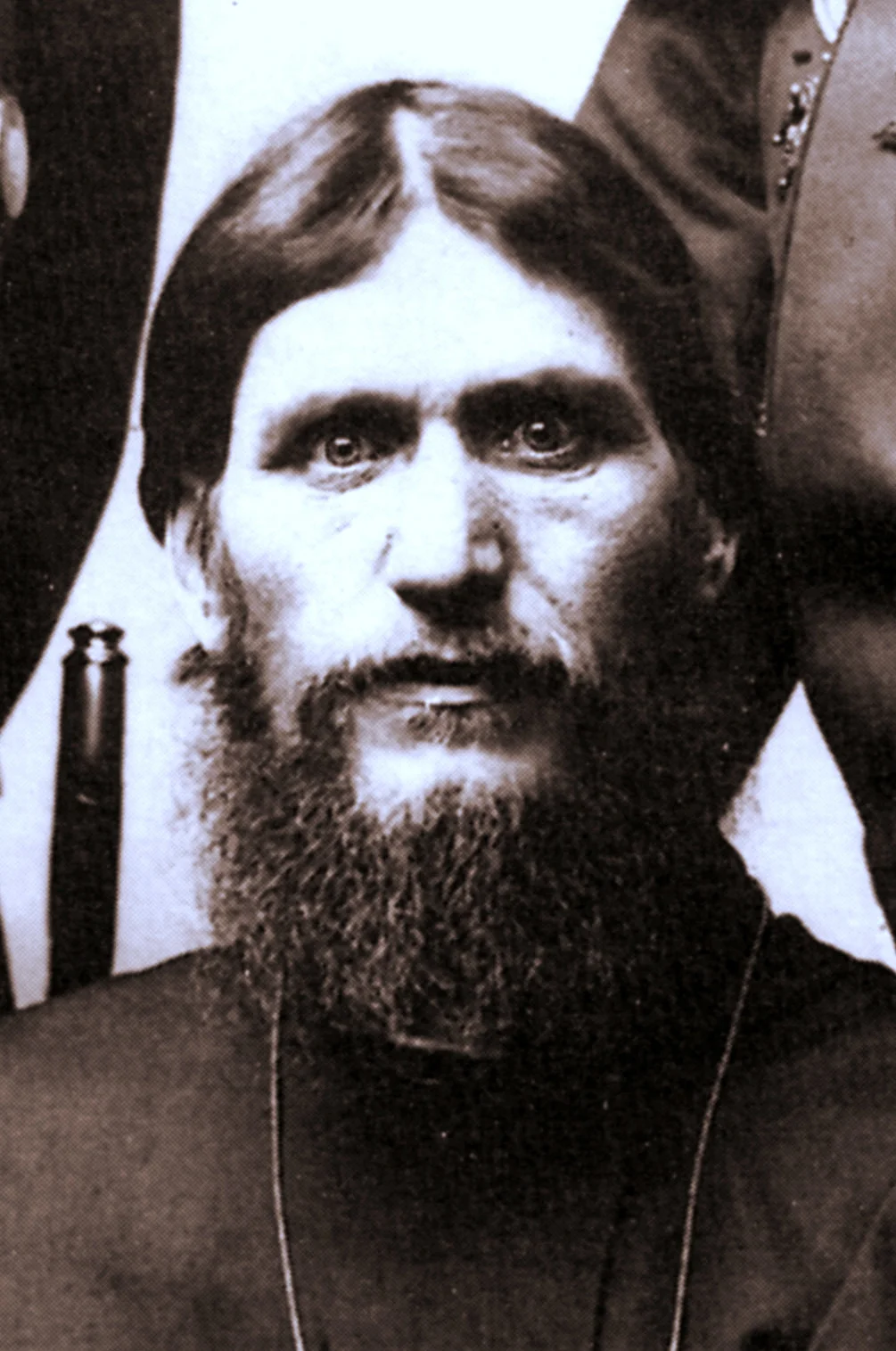 The beaming eyes of Rasputin in a photo taken in c. 1905.