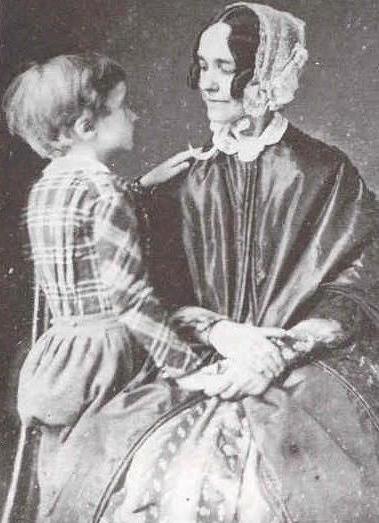 Jane Pierce with her son Benjamin.